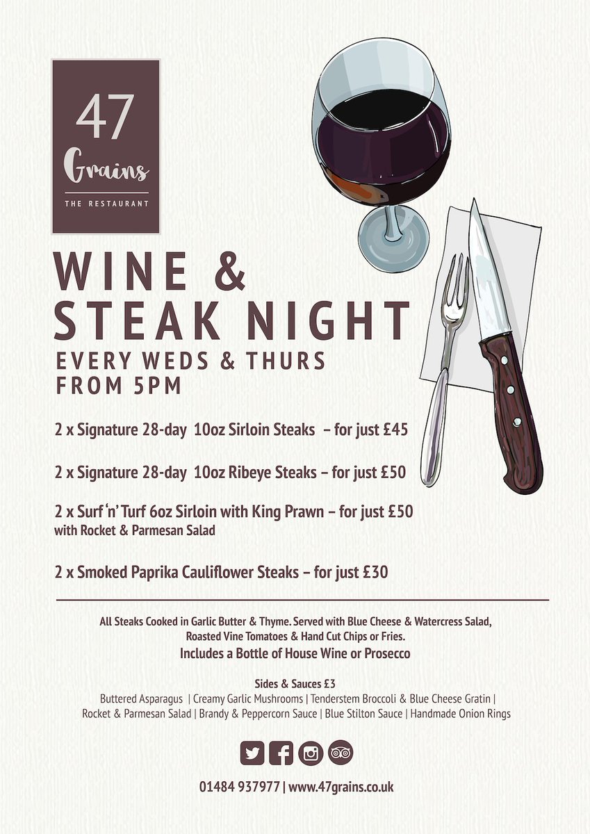 47_Grains's tweet photo. Call 01484937977 or Book Online https://t.co/4sf8g2LiT0  🍷 https://t.co/xcazxEjyNu
