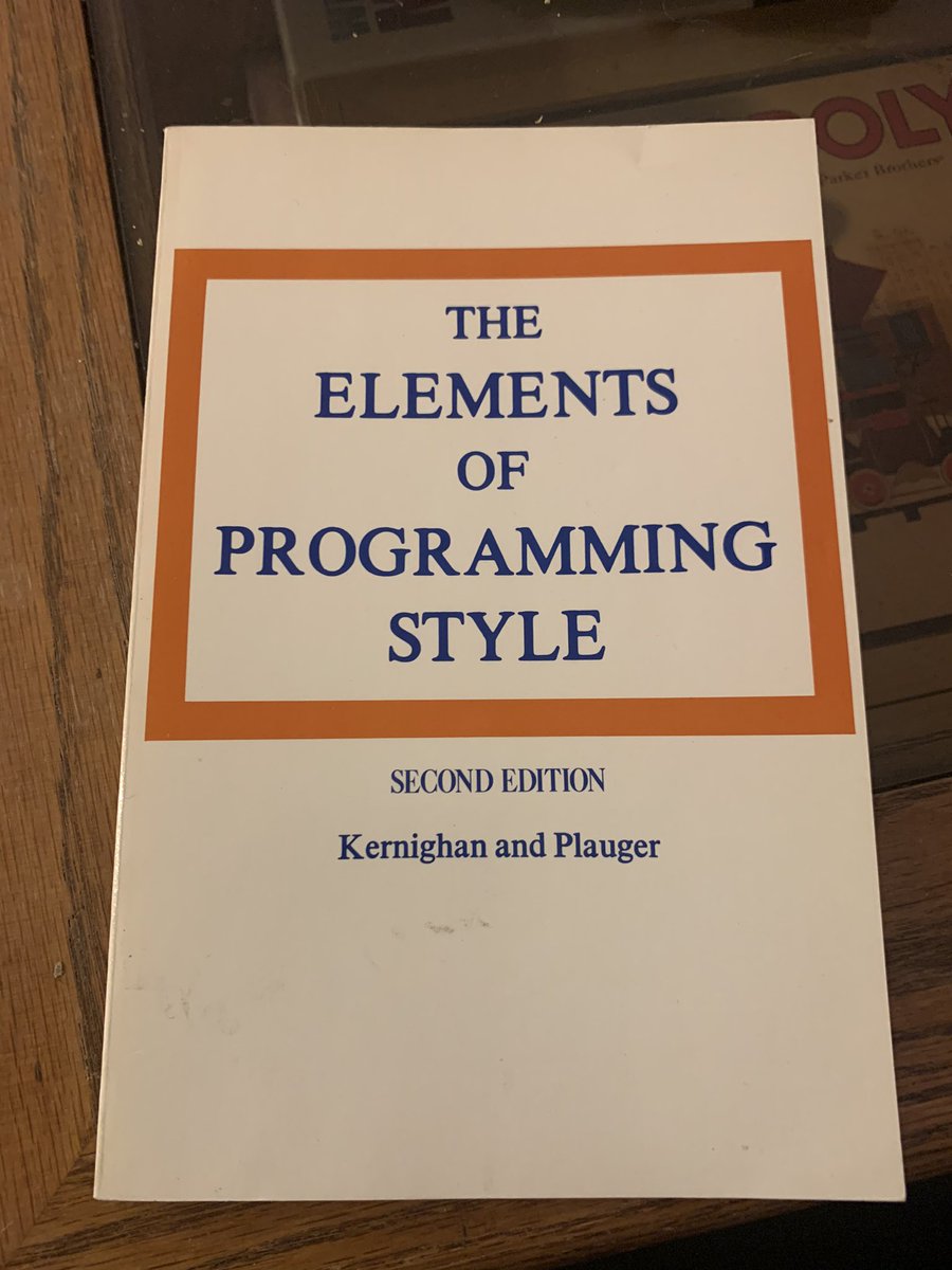 Cover of Kernighan and Plauger’s “The Elements of Programming Style.”