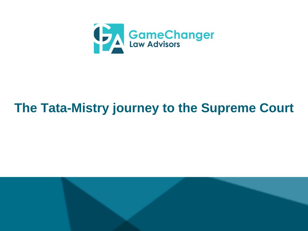 GameChanger Law Advisors (@gamechangerlaw) on Twitter photo #NCLAT #corporatedemocracy Not yet Tata to Mistry! Listen to our Associates <a href="/Nam_Bhagwatula/">nam_bhagwatula</a> and Subhashini discuss the controversial NCLAT judgement on the Tata-Mistry dispute, and whether it has opened up a Pandora's box. Watch at: bit.ly/36KfMFu #NCLAT #corporatedemocracy Not yet Tata to Mistry! Listen to our Associates <a href="/Nam_Bhagwatula/">nam_bhagwatula</a> and Subhashini discuss the controversial NCLAT judgement on the Tata-Mistry dispute, and whether it has opened up a Pandora's box. Watch at: bit.ly/36KfMFu