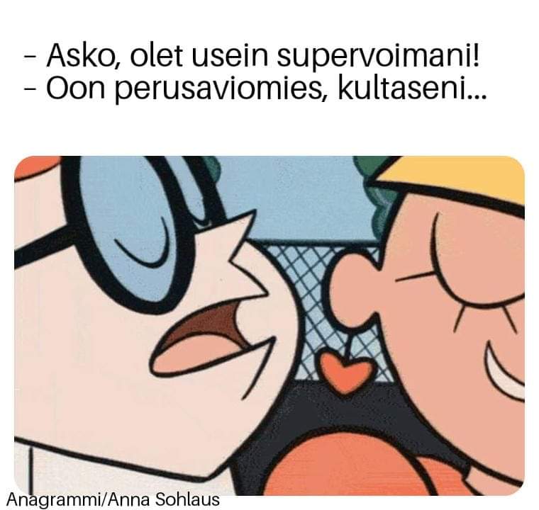 AnnaSohlaus's tweet photo. #supervoima #anagrammi https://t.co/8atLmJrsZp