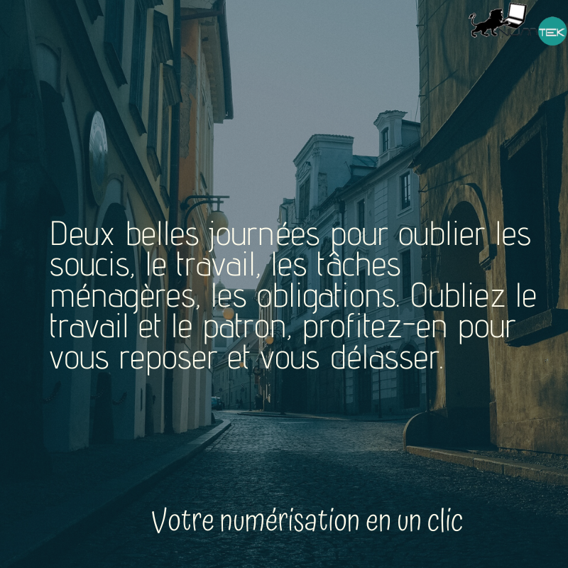 technonumtek's tweet image. Enfin c&apos;est le week-end. Le conseil ci-dessous vous aidera certainement 😊. #NumtekCameroun
#Excellentweekend
buff.ly/2U7E7CO
