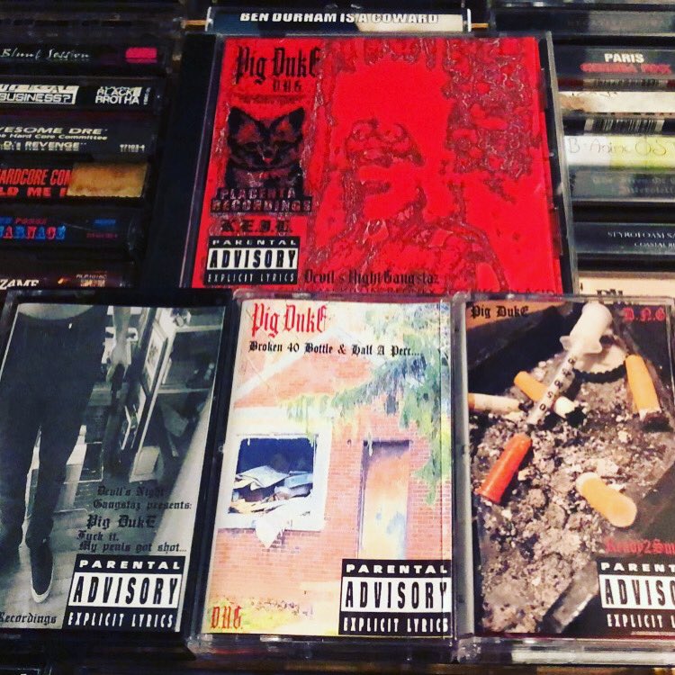 Get all of the Pig DukE of Devil’s Night Gangstaz albums now only at placentarecordings.bandcamp.com 😼 #Horrorcore #DetroitRap #Vaporwave #Comedy #Tapes #CDs #PlacentaRecordings #DevilsNightGangstaz #UndergroundRap #Freestyle #RIPPigDuke 👿🔥🏚🔥😈