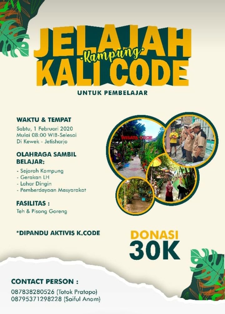 kampungnesia's tweet image. Jelajah Kampung Kali Code Untuk Pembelajar #KaliCode #KotaJogja