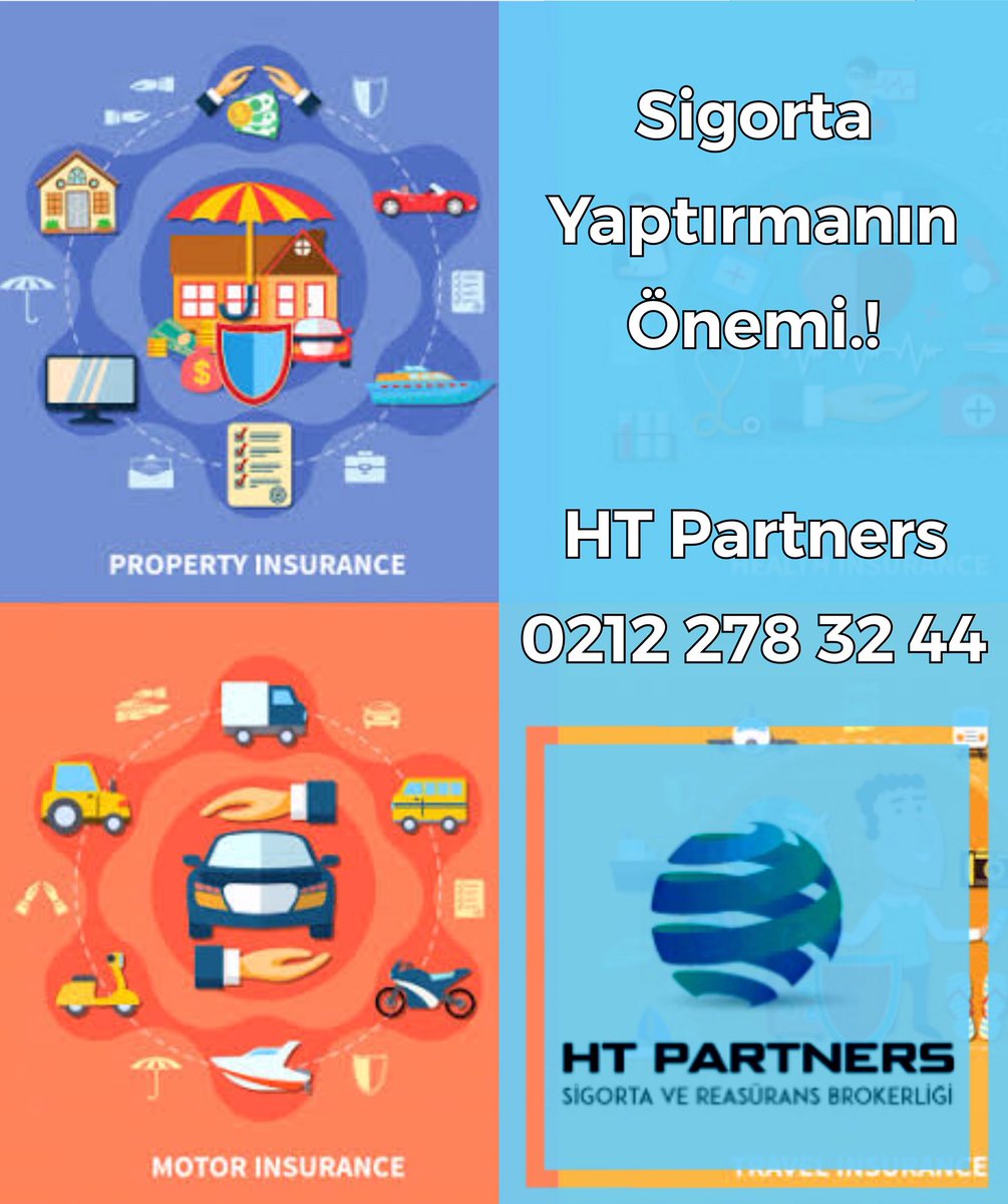 HTPARTNERSTR's tweet photo. Sigortacılık sektörü oluşabilecek riskleri paylaşıp kayıpları telafi etmek temeline dayanmaktadır. Büyük emeklerle sahip olduğumuz varlıkların elimizden gitmesi ya da karşılayamayacağımız boyutlarda zarara uğraması ihtimaliyle yaşamak huzursuzluk verici bir durumdur. #HTpartners https://t.co/mc3Sy0Zia8
