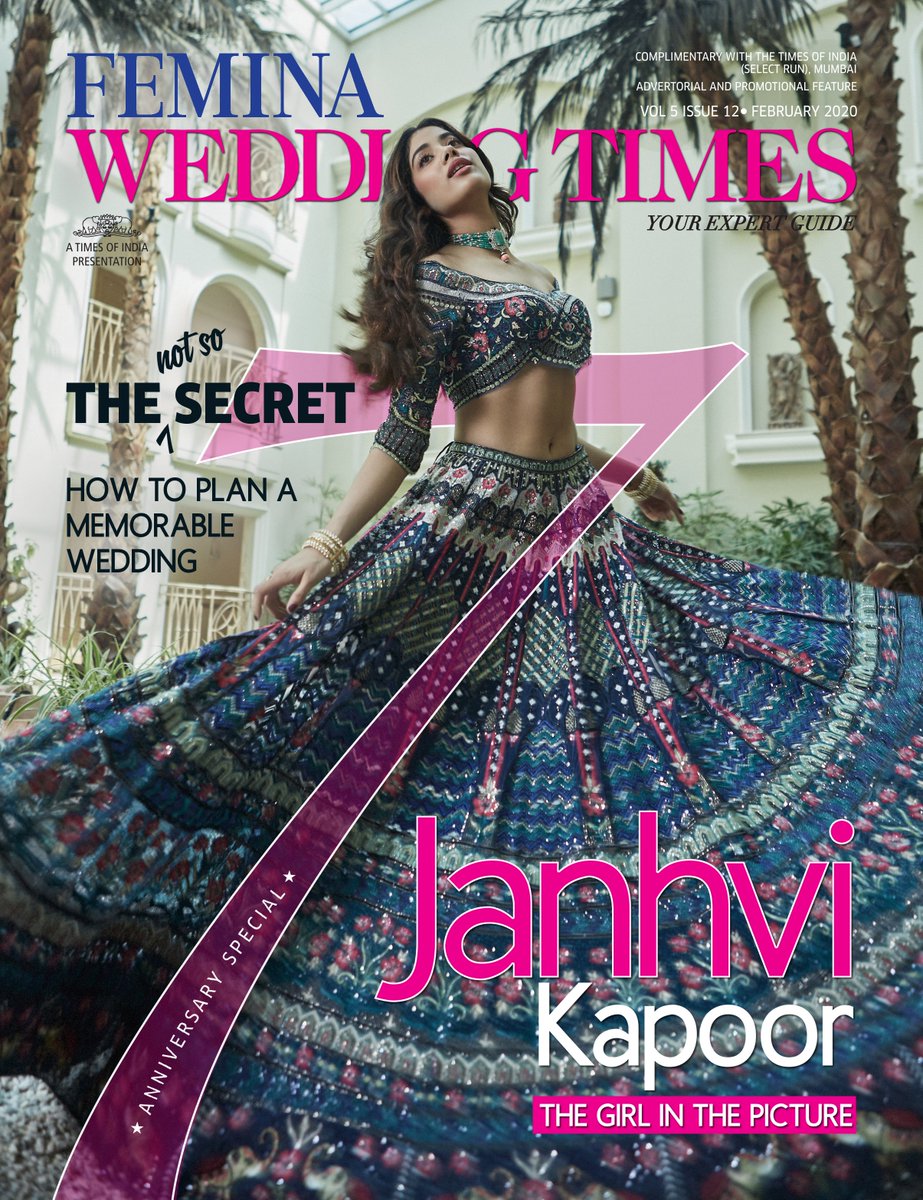 Presenting #JanhviKapoor as the cover girl for our 7th anniversary issue!
#janhvikapoor #janhvi #bollywood #netflix #ghoststories #dhadak #magazine #bridalmagazine #feminaweddingtimes #anniversaryissue #anniversarycover #7thanniversary #fashion #ethnicwear