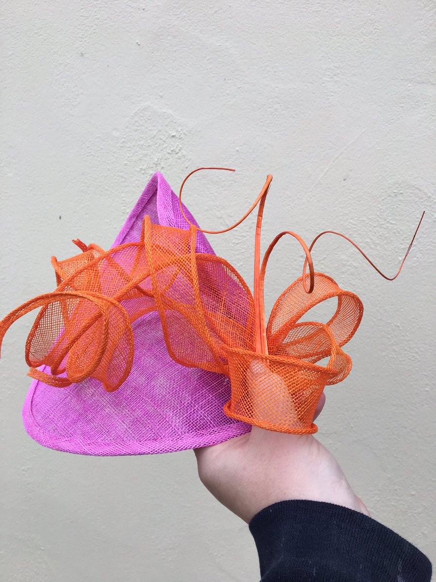 Here’s a splash of #colour to brighten up your day have a fab weekend folks!x 
#handmade #handdyed #hats #hatmaking #fashiondesign #fascinators #weddingstyle #colourpop #FridayFeeling #pembs
