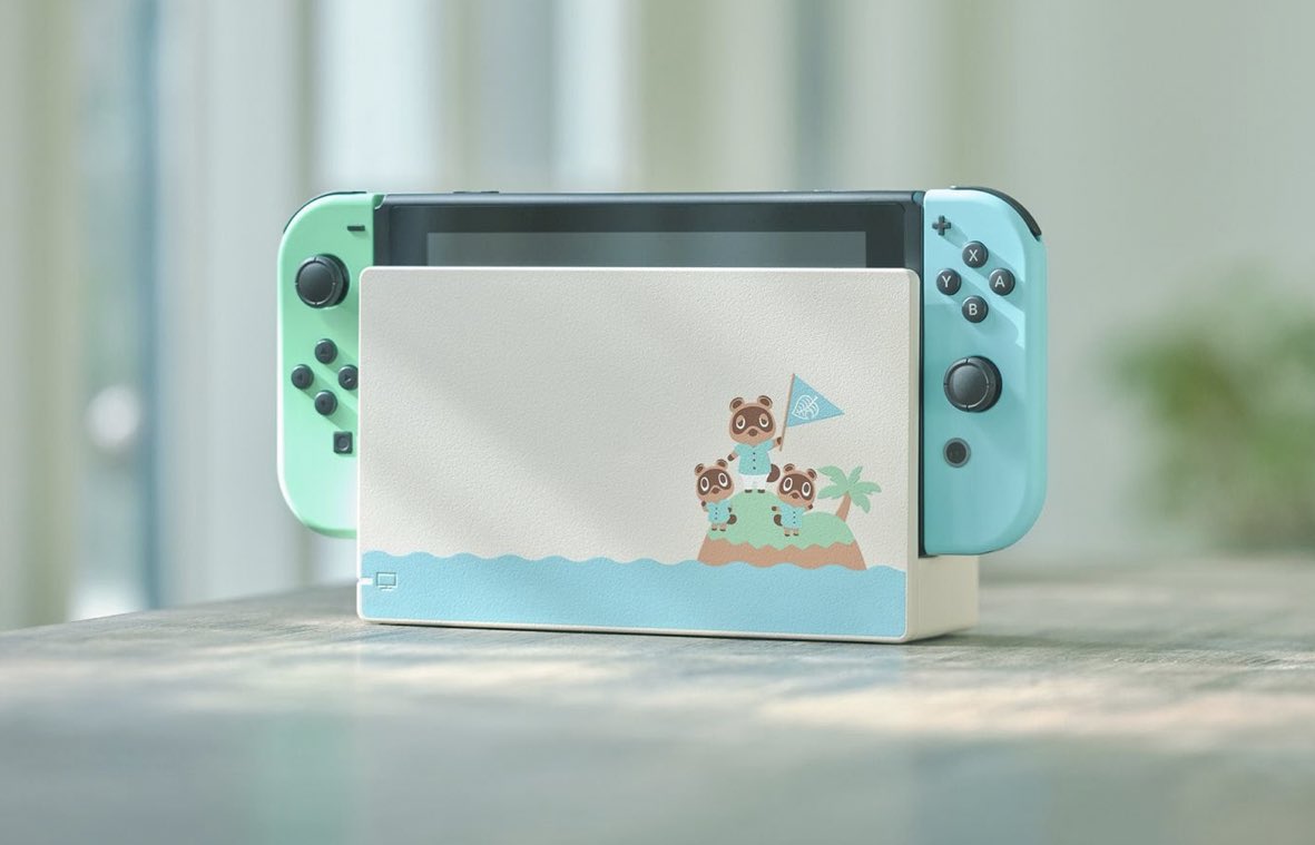 ColonelFalcon's tweet photo. 📰📰🄱🅁🄴🄰🄺🄸🄽🄶 🄽🄴🅆🅂📰📰

#SwitchCorps

Posted about the wish of more special editions and look what happened! Nintendo will release a special edition Animal Crossing styled Switch. It will arrive March 2020! Yeah! #gamersunite #gaming #nintendob https://t.co/m4TjOI82bt