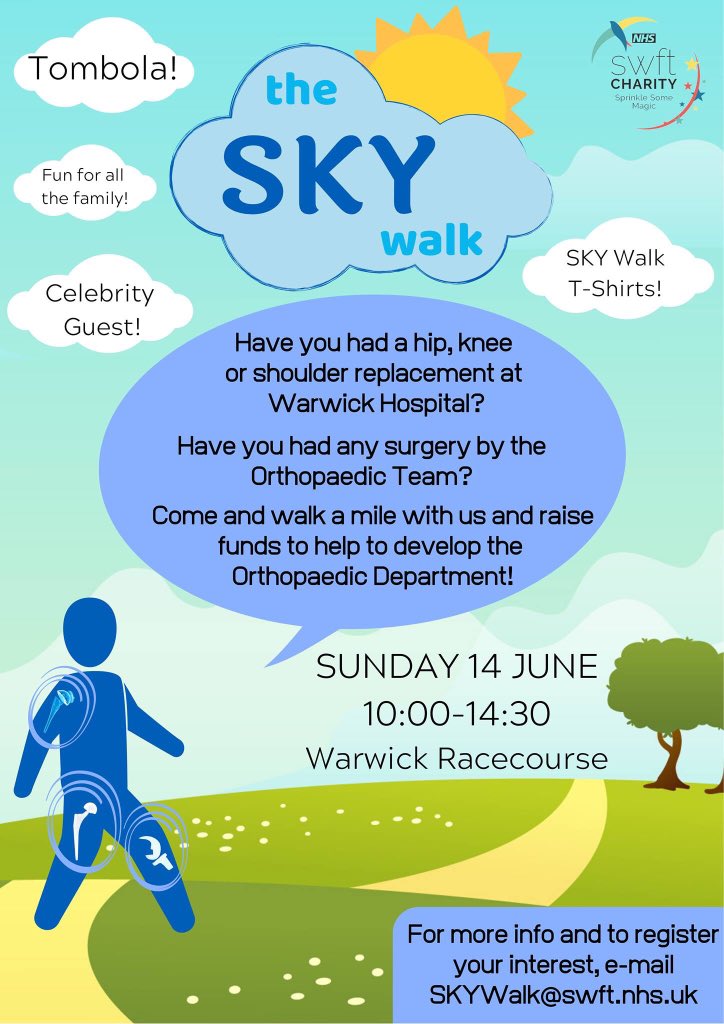 Stall spaces now available at our forthcoming event. For full details, please email : charity@swft.nhs.uk