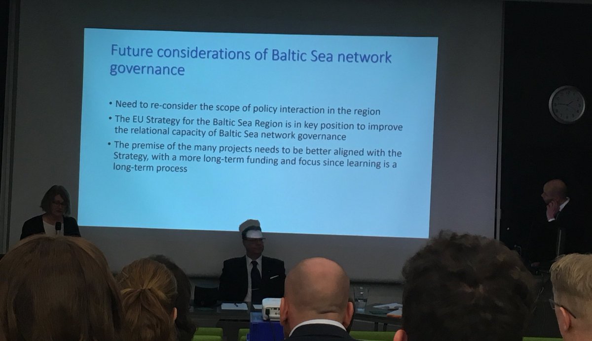 Today Sam Grönholm <a href="/aboakademi/">Åbo Akademi University</a> presents &amp; defends his findings on the functionality of contemporary environmental governance in the #BalticSea The study assesses the network governance of the region and suggests e.g better alignment of the premise of projects with EU strategy.