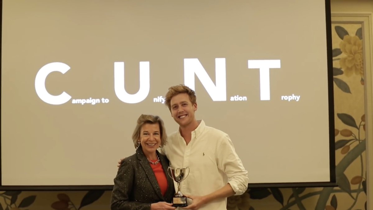 YouTuber gives fake award to far right activist who calls Greta Thunberg an "autistic fucking wench" gizmo.do/IwUA41j