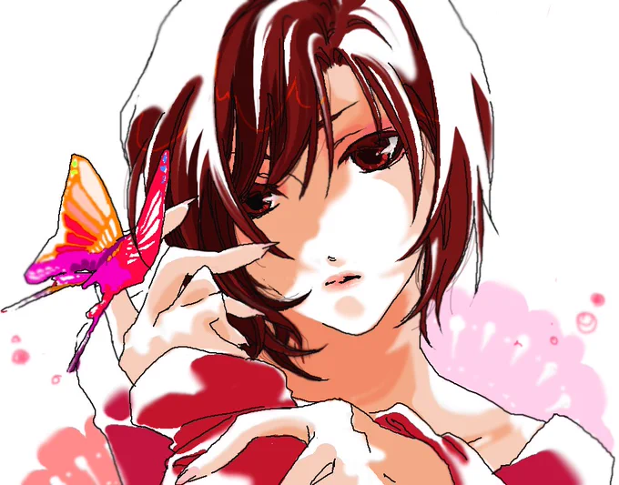 #画力変化ビフォーアフター
2008初めて描いたMEIKOさんと2019最近描いたMEIKOさん 