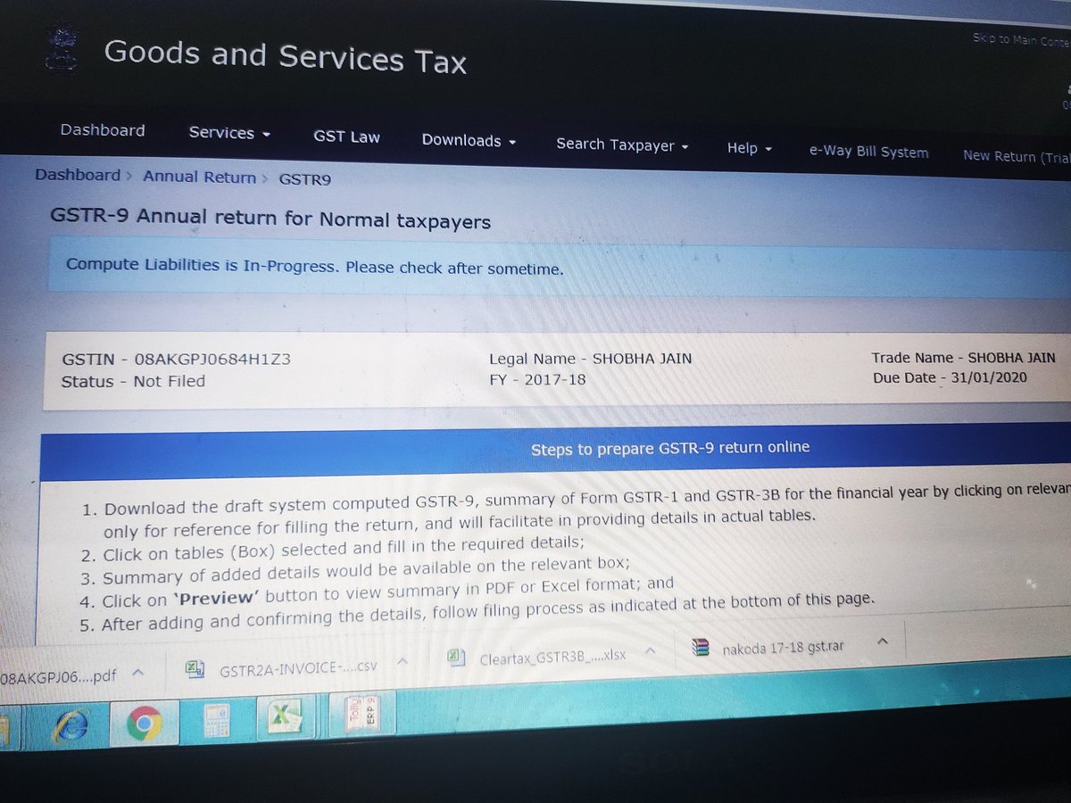 natwarranga's tweet image. Error in Computing Liabilities from past 2 hours
रिटर्न भी फाइल कर देंगे आज लेकिन साइट तो ठीक करो सेठाणी जी @nsitharaman @cbic_india @SKHalakhandi @haldiaarpit @canacofficial #ExtendGSTR9