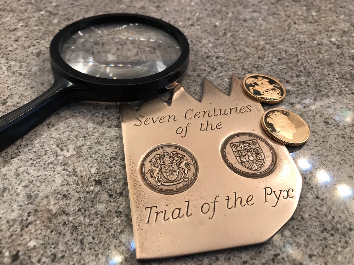 CityandLivery's tweet photo. I am not suggesting that I don’t trust the @RoyalMintUK or the @GoldsmithsCo as the #TrialofthePyx gets underway, but there’s no harm in a second opinion https://t.co/Wb0LKfZ2Kg
