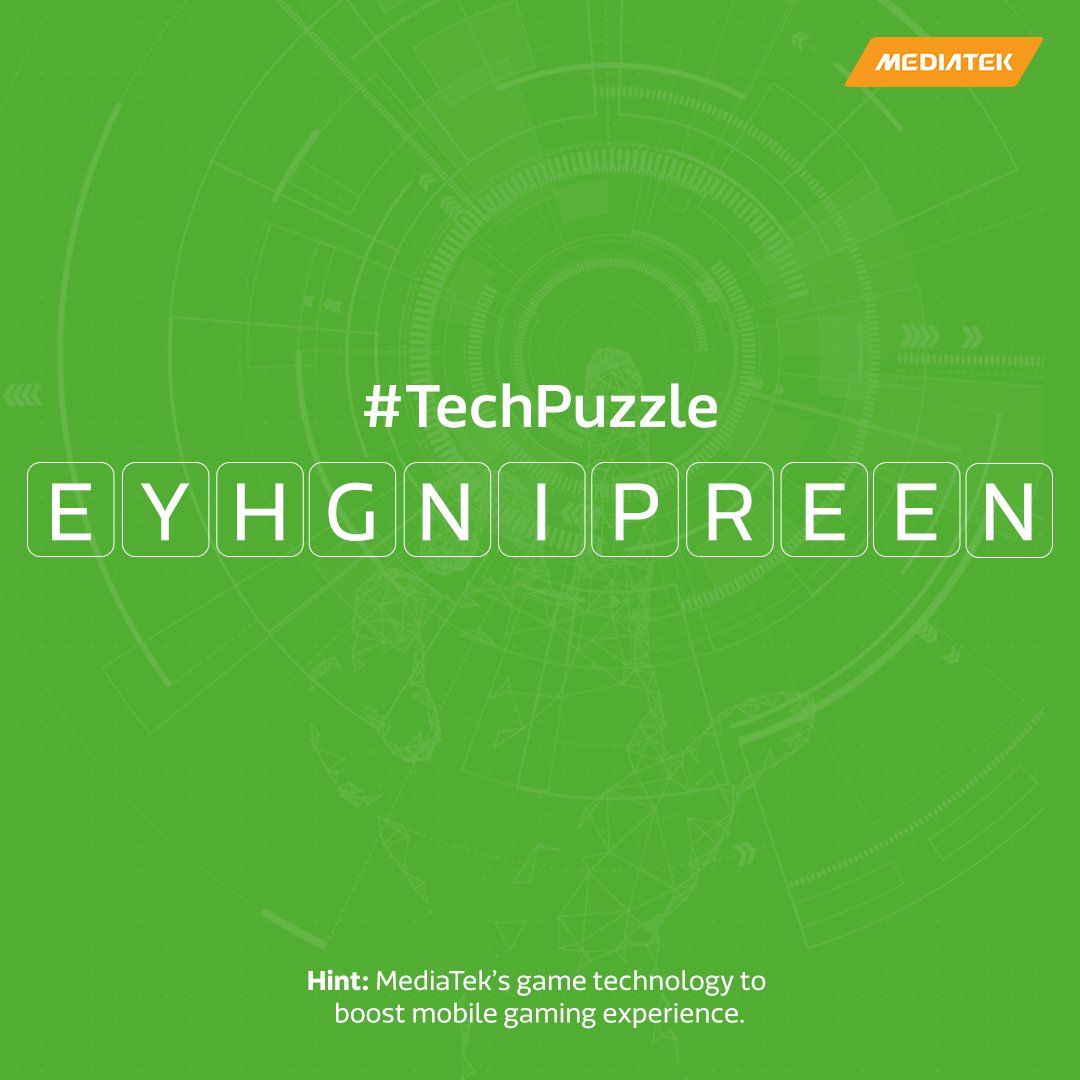 MediaTekIndia's tweet image. Decode the #TechPuzzle and identify MediaTek technology. Tweet the correct answer. #MediaTek