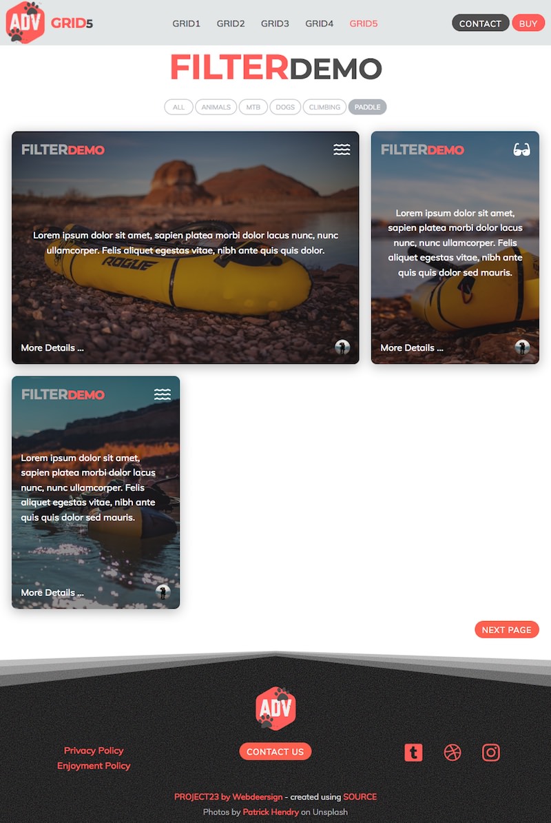 webdeersign's tweet photo. See the #Source #Stacks4 Grid Plus Filter feature in action on the new extra GRID5 page on the #Webdeersign  Project23 for #RapidWeaver #Yourhead #stacks. Easy to implement and fast to edit and fast and light on on the live page at https://t.co/XwrTaoLLiy https://t.co/2FwfqeFMh6