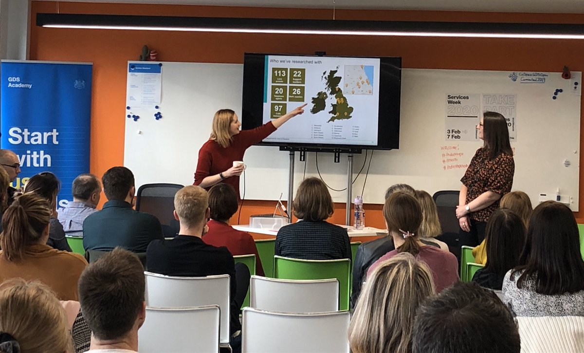 Sinead pointing at a tv screen