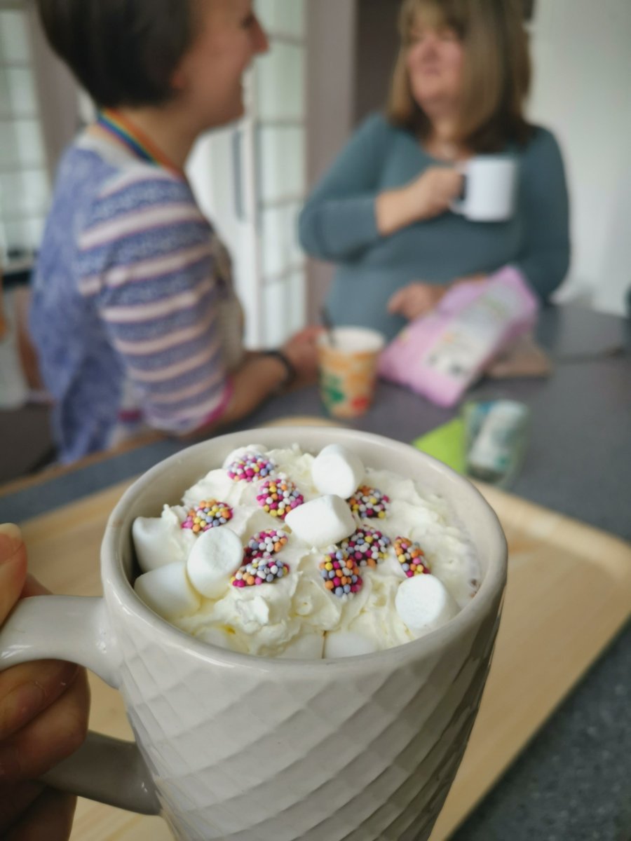 nmite_ac's tweet image. It's #NationalHotChocolateDay and we're taking a moment from our hectic week to celebrate with, well...a delicious hot chocolate of course! With all donations going to @MAA_Charity 🍫👌