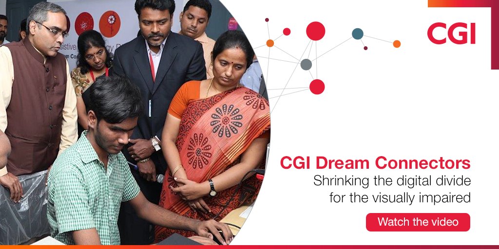 CGI_Global's tweet photo. #TechForGood – Meet Vivek Raja, a CGI Dream Connector who led a team to build a technology lab for visually impaired students in India. https://t.co/F7M1BeHiLk #CGICommunities https://t.co/jgxgVooCwi