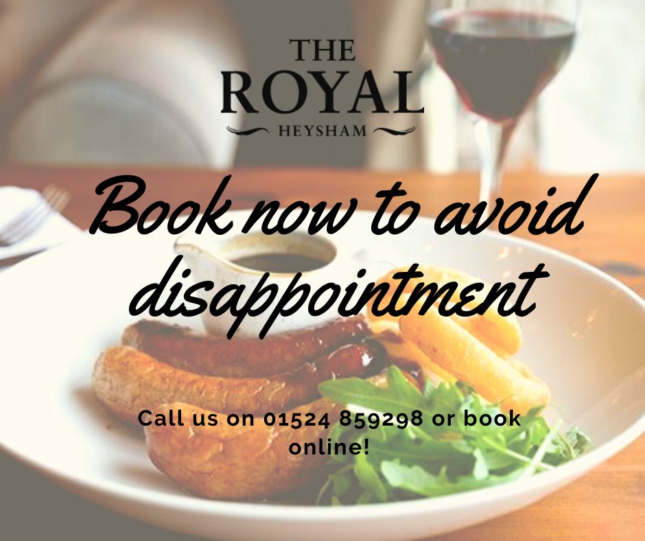 If you would like to dine with us on a weekend, we would strongly advise booking in advance  as we can get extremely busy and we don't like disappointing you! If you would like to book a table, give us a call on 01524 859298, or alternatively, you can book online ☺️