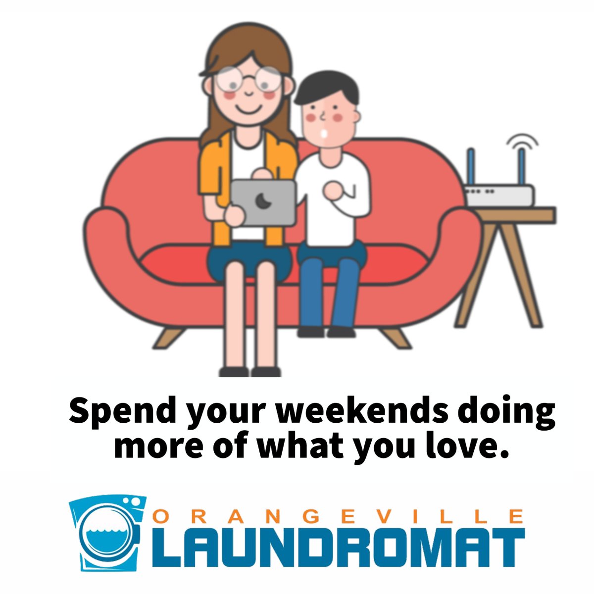 OvilleLaundry's tweet photo. #TGIF Spend your weekends doing more of what you love!
Leave your laundry to us.
#washandfold
#orangevillelaundromat
#laundromatorangeville https://t.co/Z5rwPLkxUQ