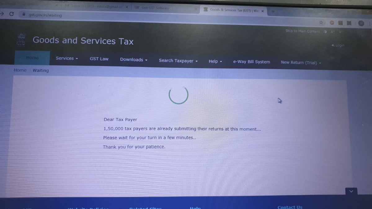 Sudhirhalakhndi's tweet photo. Is it a National portal of GST!!!!!!!!!!!!!! 100% Fail. https://t.co/FFrW0UwmMa