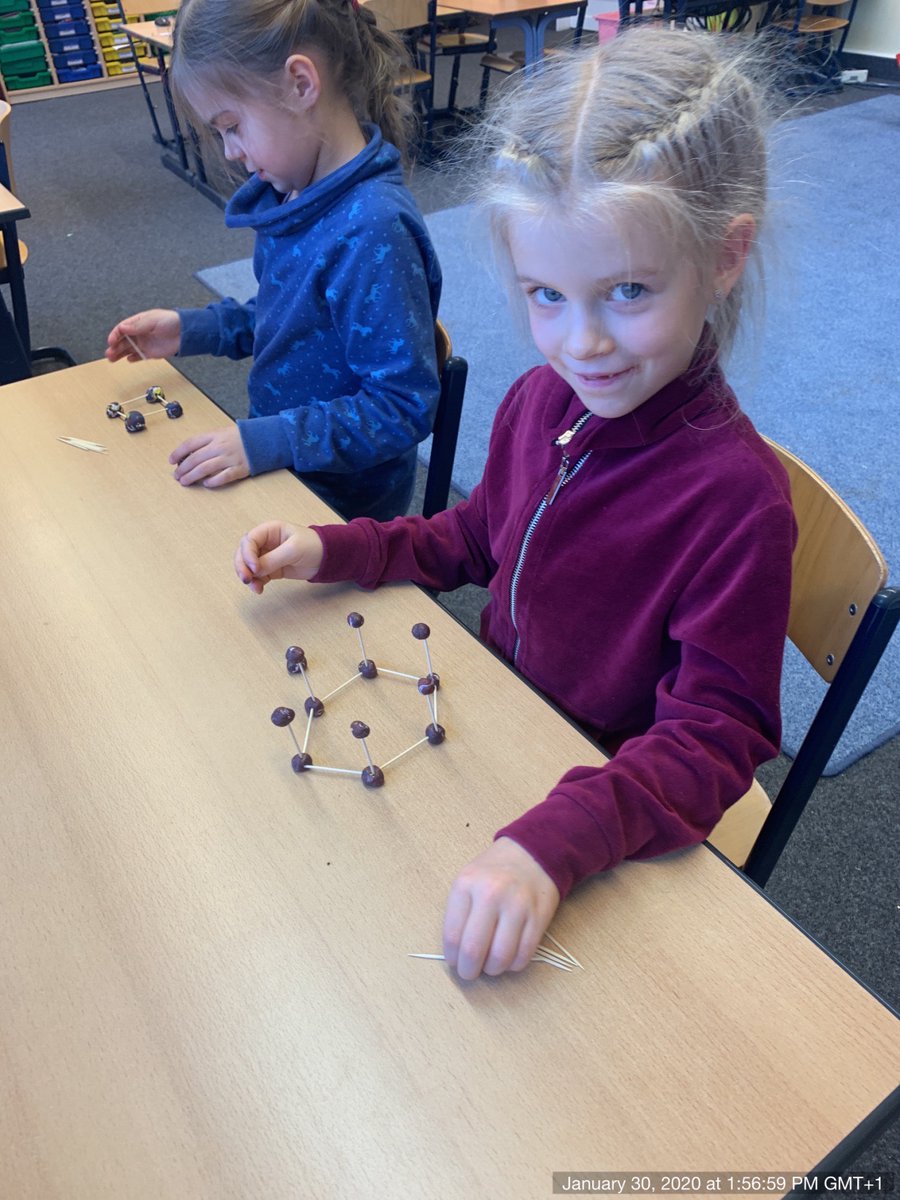 AdinJunuzovic's tweet photo. We had a really fun time creating 3-D shapes using toothpicks and clay.  This fun activity really helped us identify the attributes of 3-D shapes.
@ISHRLearns https://t.co/ffXd8Mrb71