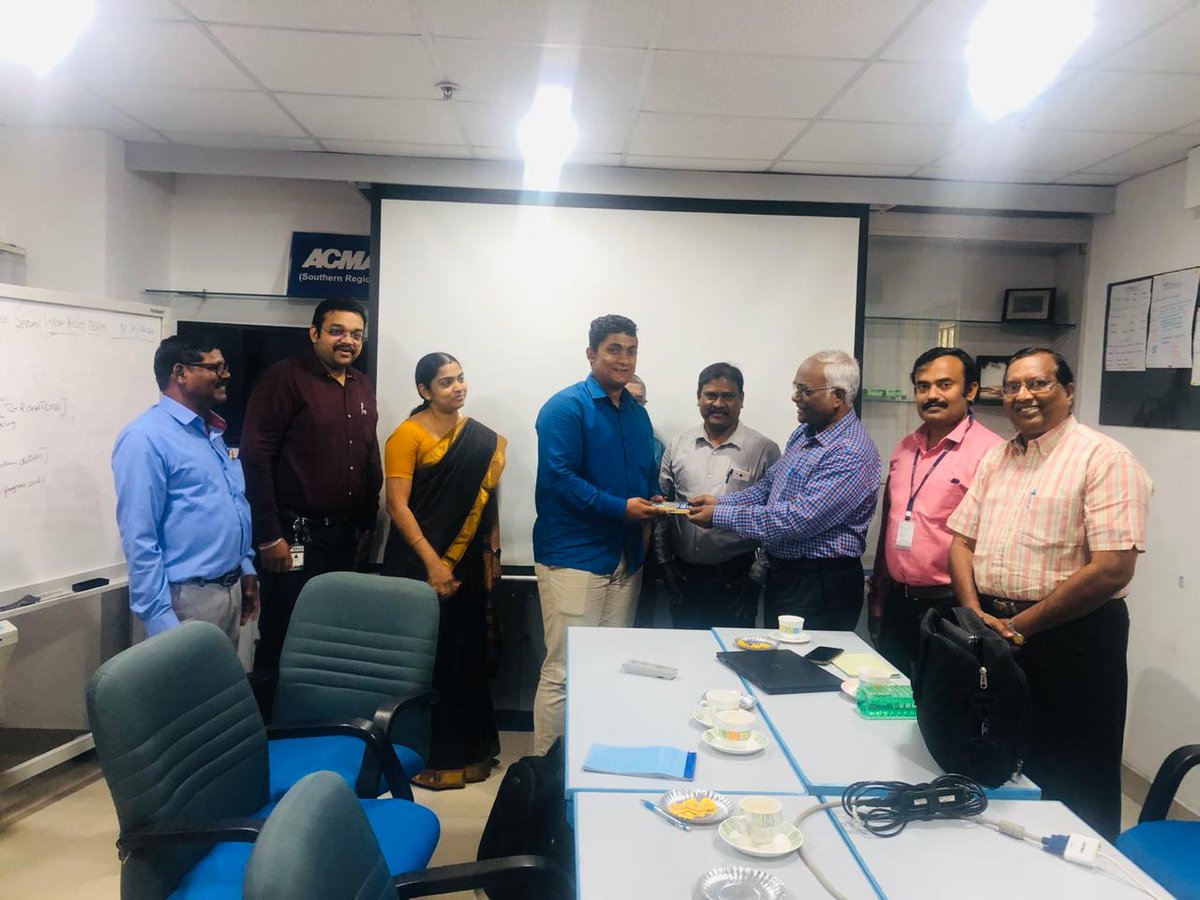 kcgauto's tweet photo. Feed back session for the internship underwent by KCG College of Technology students with these industries.
1. Mega Rubber Technologies
2. Aarihanth Forgings
3. Satyam Auto Components
4. Bright CNC
5. Surf Coat
6. Mahadev Engineering
@ACMA office. #KCGCOLLEGE #internships #ACMA https://t.co/RElsBAQ2hy