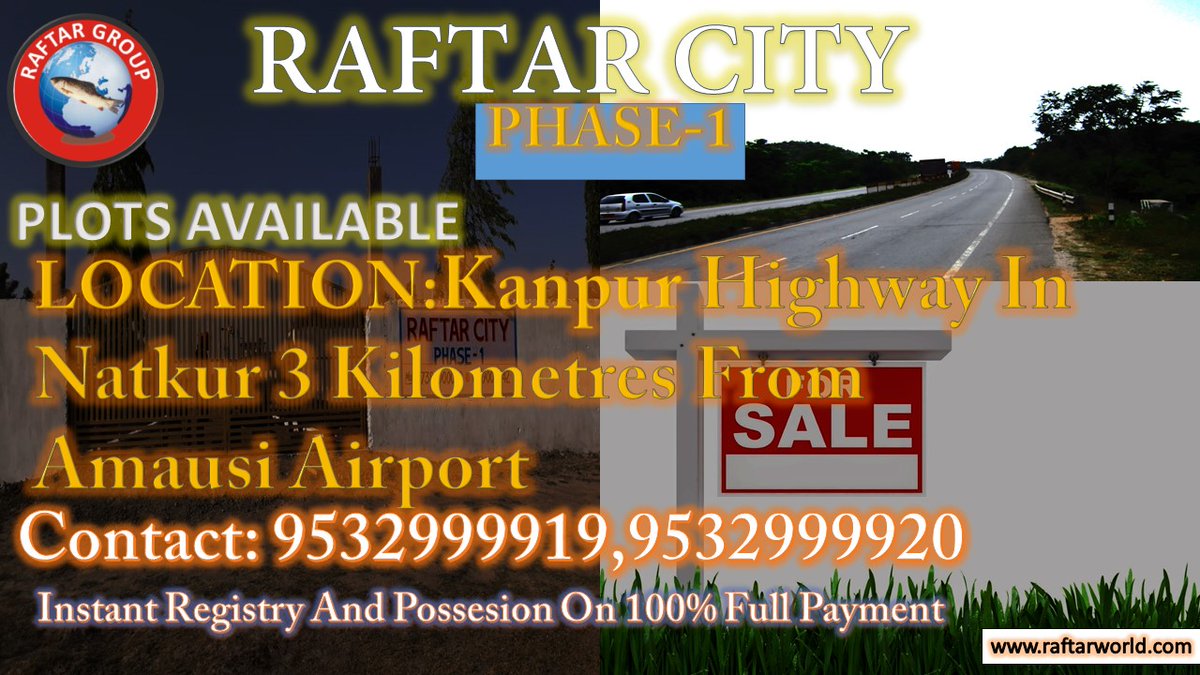 Raftar_Group's tweet photo. Work As Associates, Earn Like Boss. Direct Recruitment, We are Having Many Lands In Lucknow. Be A buyer Or Help Us to sale Our land. Call: 9532999919, 9532999920. https://t.co/OMFXi7cmrV