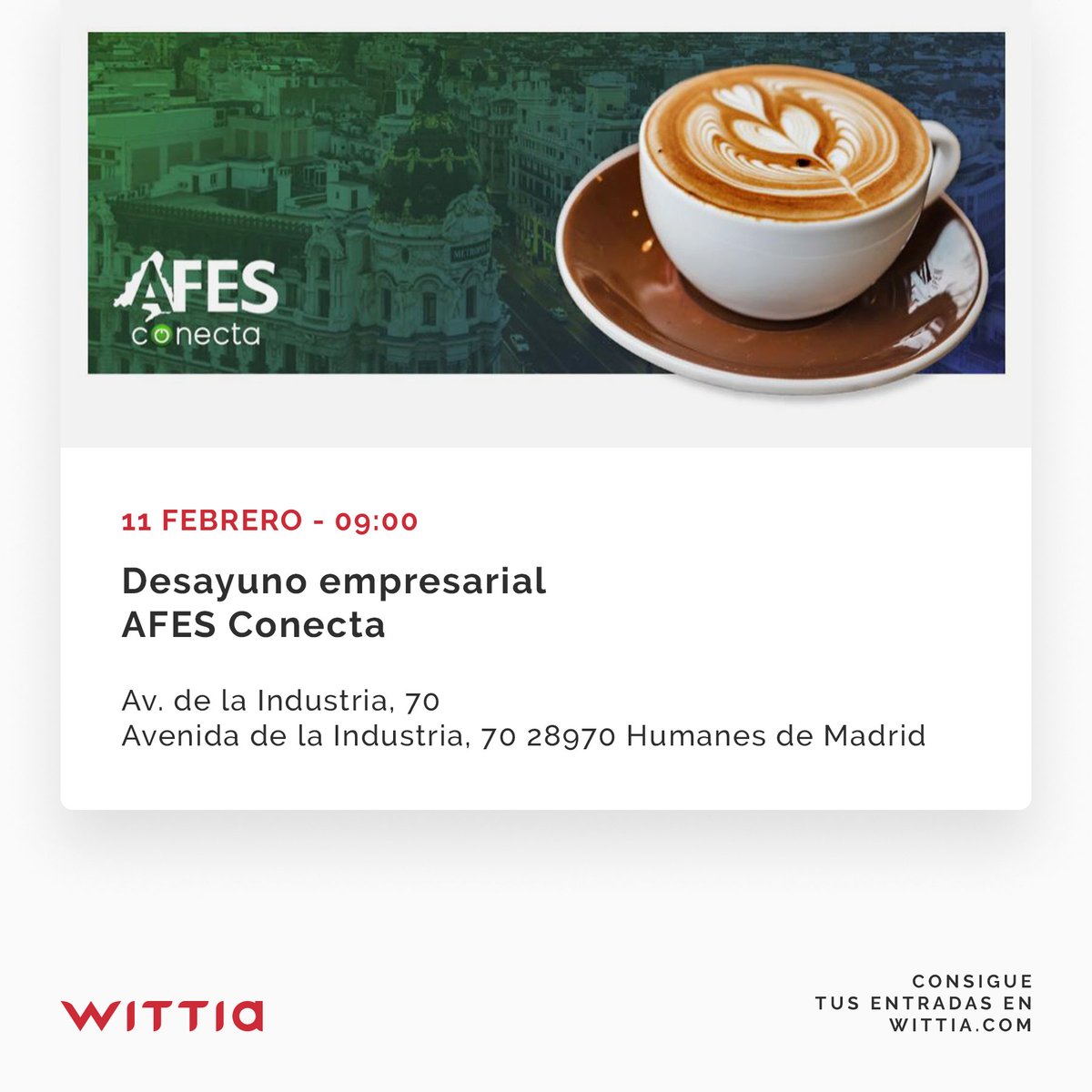 EsWittia's tweet photo. #AFESConecta nos presenta sus #desayunos #empresariales con su primera #edición de este 2020. ¡Acércate a #Fuenlabrada a disfrutar de esta #experiencia!
•
•
•
#breakfast #empresarios #networking #negocio #madrid #b2b #empresa

https://t.co/a7UKqDxBo0 https://t.co/guIcaN6jBg