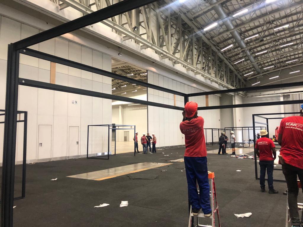 ScanDisplay's tweet photo. The #ScanTeam is on site for the build-up of @MiningIndaba, the world’s largest mining investment event, where we are building the show’s infrastructure and some exhibition stands.
The show runs from 3-6 February @CTICC_Official.
https://t.co/oZSBfrh5z9 https://t.co/tHC7qmInTn