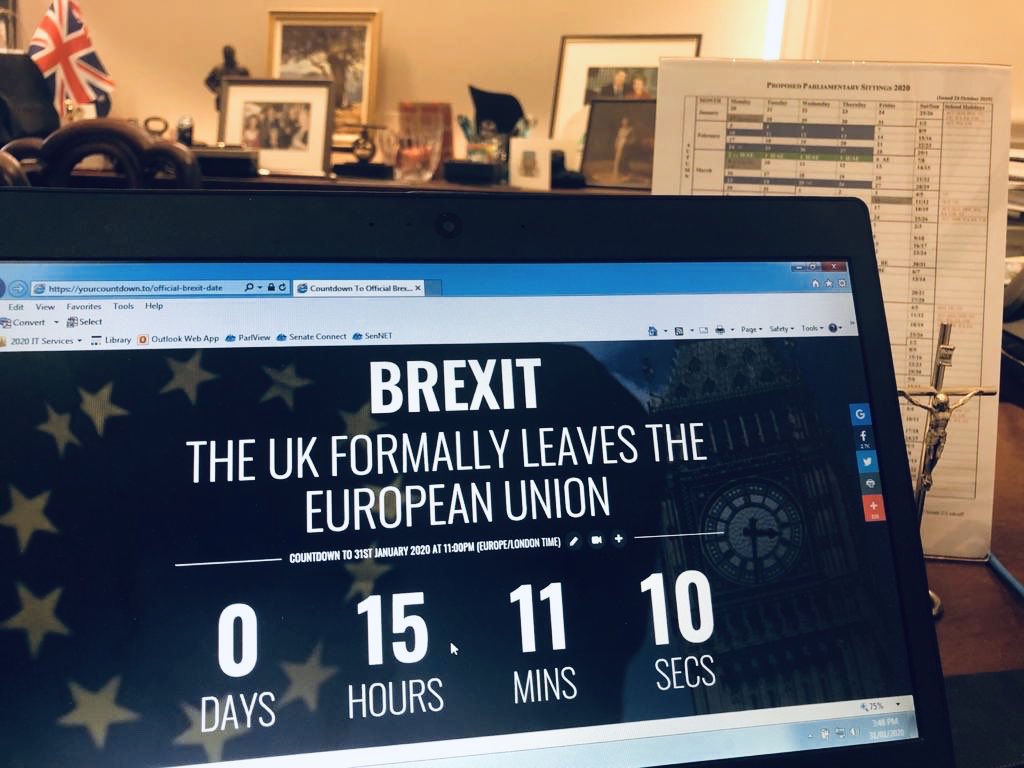 We are on the Final Countdown to Brexit 🇬🇧 . Tomorrow morning at 7am WST, the UK will exit the European Union. Whatever your views, this will be a historic global event. For me personally and as a self proclaimed Anglophile, I am excited for Britain!
