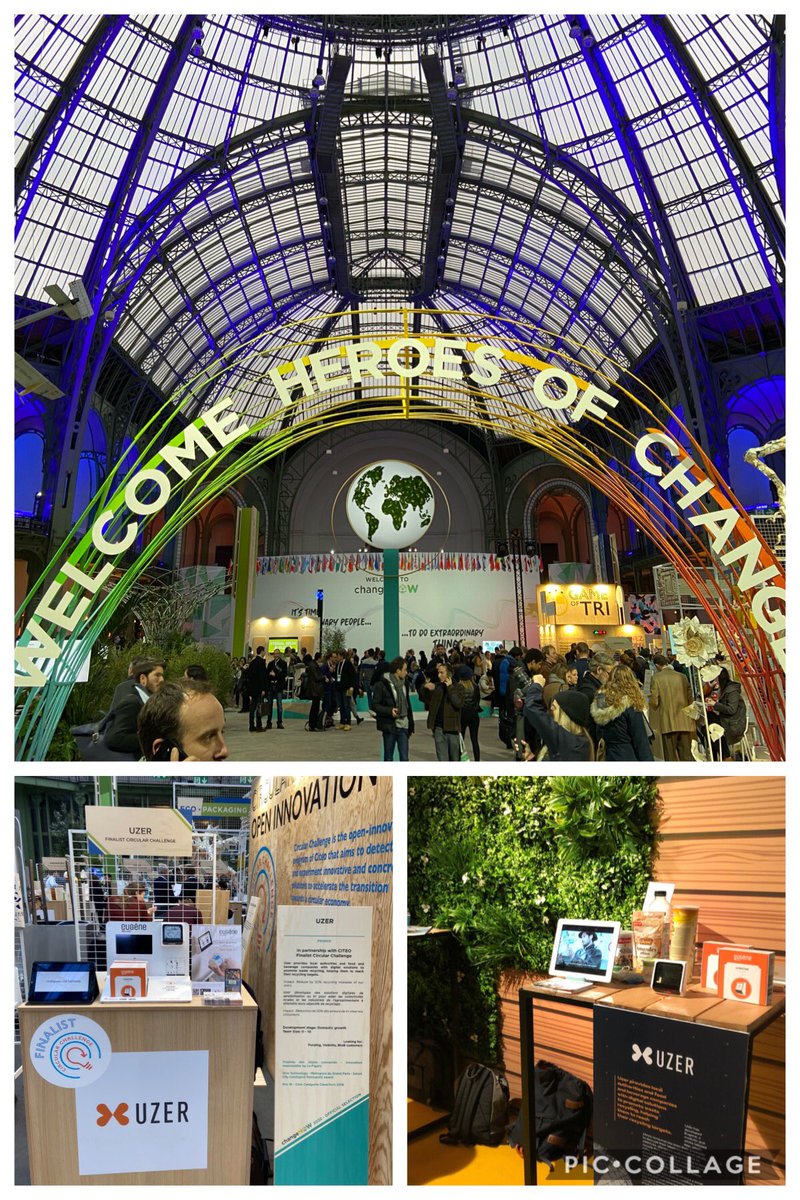 Deuxième journée d’exposition à @changeNOWsummit (Grand Palais) et à la <a href="/MaddyKeynote/">Maddy Keynote</a> (104)
On vous attend nombreux pour parler #consommationresponsable, #recyclage et #TechforGood, sur l’espace de nos partenaires @CITEO et <a href="/SAPFrance/">SAP France</a> 
#Weareallheroesofchange #Uzer #Eugene