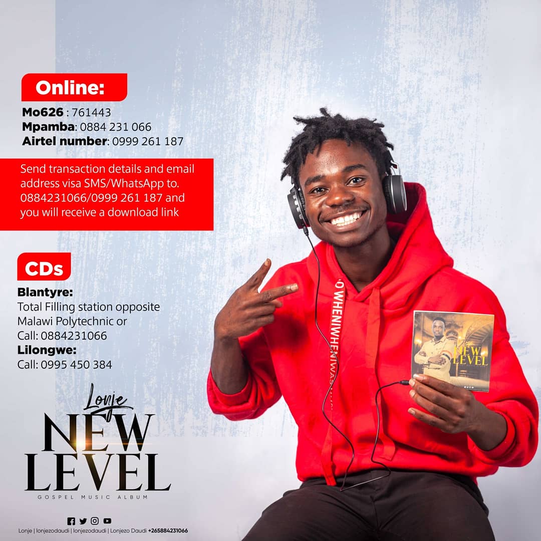lonjezodaudi's tweet photo. New level CD now out. Get your copy. #Lonje #newlevel #newlevelalbum #newalbum #GospelMusic #Gospelgrind #malawi #NowTrending https://t.co/qixGRZZQjI