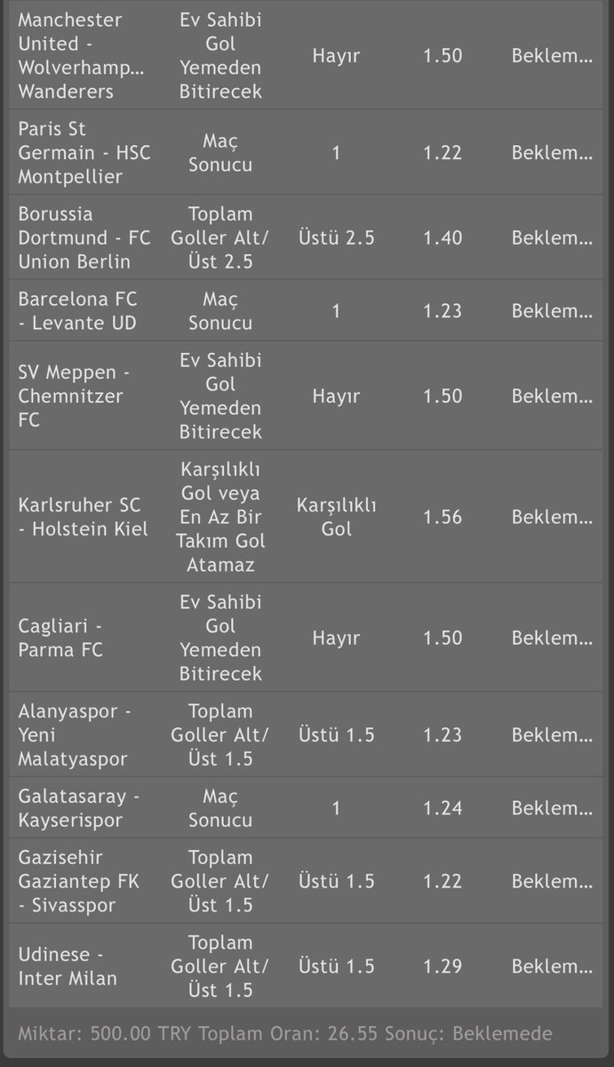 Haftasonu pidecisi hazır. İçerisinden seçerek de oynayabilirsiniz. Kazanması halinde 5 arkadaşa hediye verelim. #pideci #iddaa #kupon #bahis