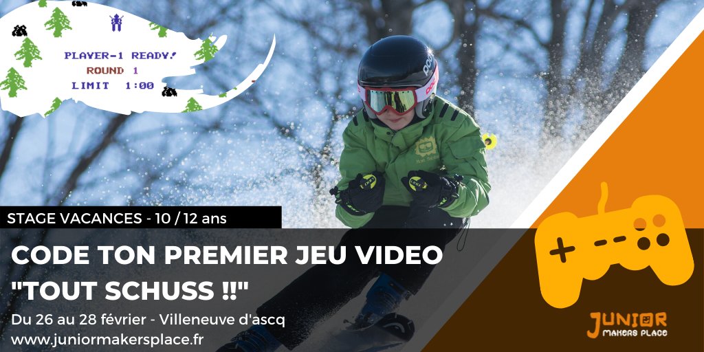 Nos stages vacances sont de retour ! Pour les 10-12 ans on se met au ski virtuel en créant un jeu vidéo de A à Z ! #vacances #codage #ados
juniormakersplace.com/product/codage…