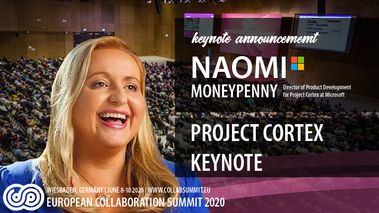 collabsummit's tweet photo. Everyone is talking about it, but no one has seen it! We are here to change that: @nmoneypenny Director of Product Development for #projectcortext, will join us in Wiesbaden for a dedicated keynote! Welcome to Wiesbaden Naomi! #collabsummit #communityrocks https://t.co/JiKvcBEvOe https://t.co/ab4JgsTJsx