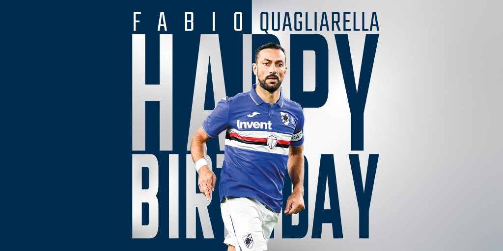 🎂 Buon compleanno, Fabio #Quagliarella. Il capitano blucerchiato compie oggi 37 anni.