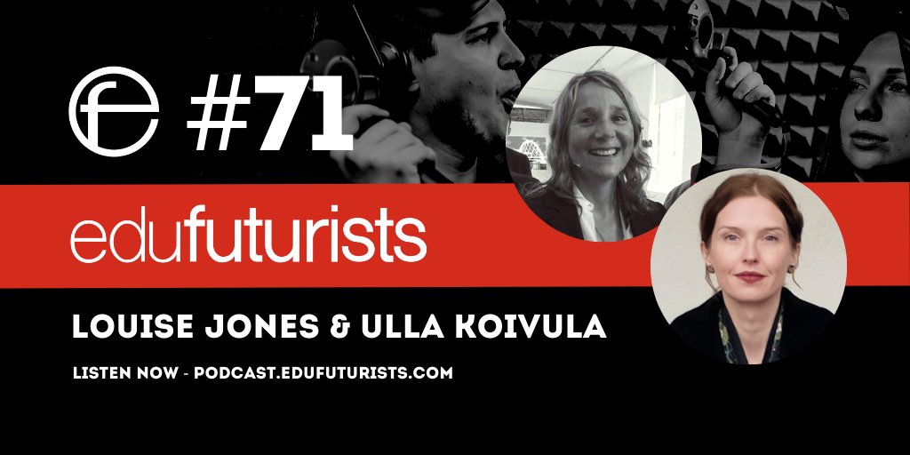 EduFuturists's tweet photo. It was so good to chat with @scotlandlouise and @ullamaaria from @ThingLink on the podcast. Give it a listen at https://t.co/sdumqkDg7i #socialcapital #equity #purpose #edtechharmony https://t.co/bCcoVA8X4P