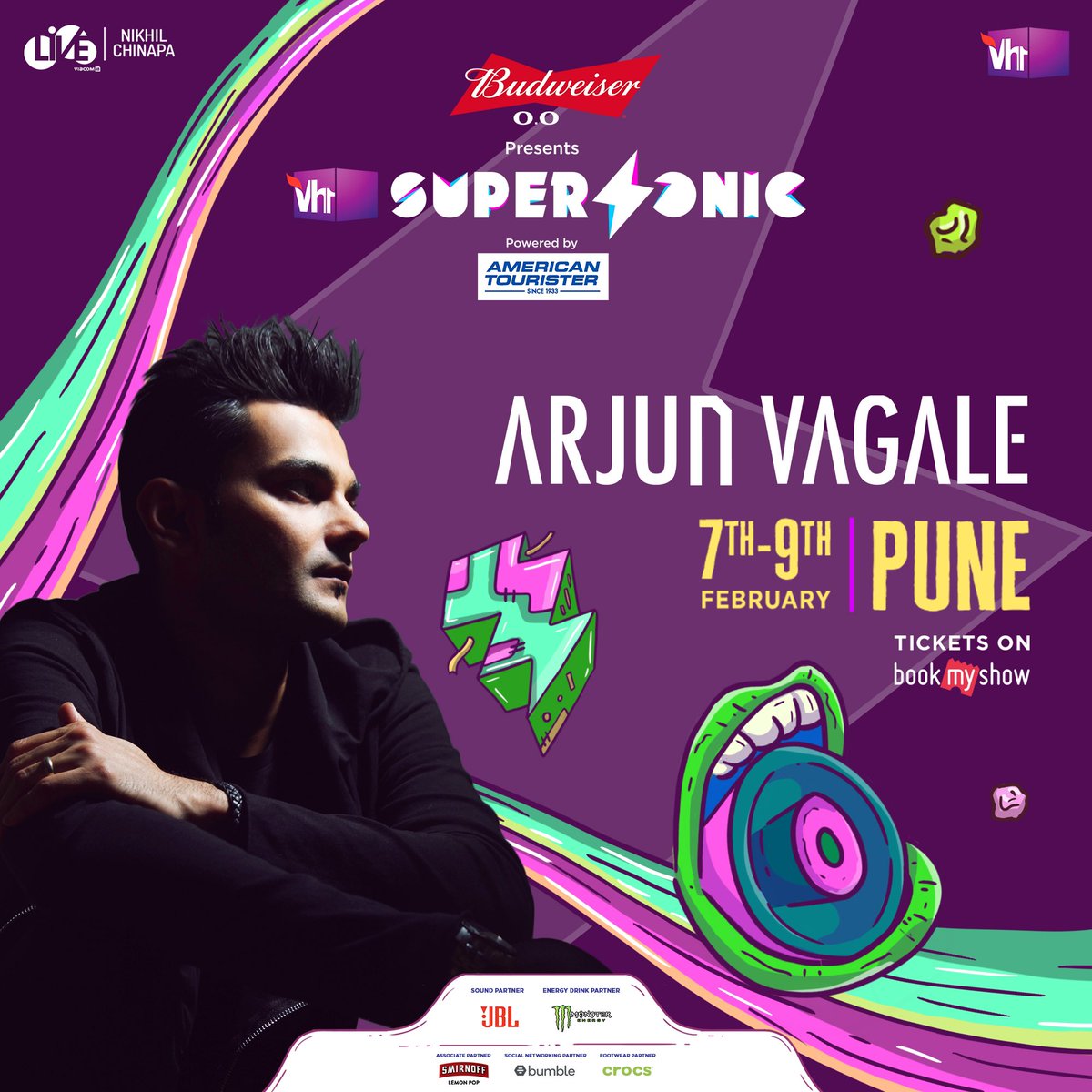 ArjunVagale's tweet image. One week to go SUPERSONIC 🚀 

Bud X Awakenings 

Grab your tickets NOW in.bookmyshow.com/special/vh1-su…

#Superlineup #Vh1Supersonic2020 #BUDXSupersonic #BeAKing #ATGoesSwagpackin #JBLXSupersonic #MonsterEnergyIndia