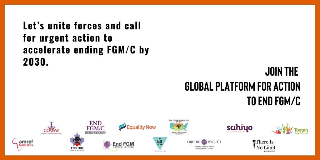 OrchidProject's tweet photo. 3.9m girls are at risk of being cut each year. Sign up to the Global Platform for Action 🌍🌎🌏 to #EndFGMC, and be part of a united, global movement for change, so that all girls live free from this harmful practice https://t.co/qpkDUAuDFn #EndFGM #EndFGC https://t.co/xZzZBT5pgH