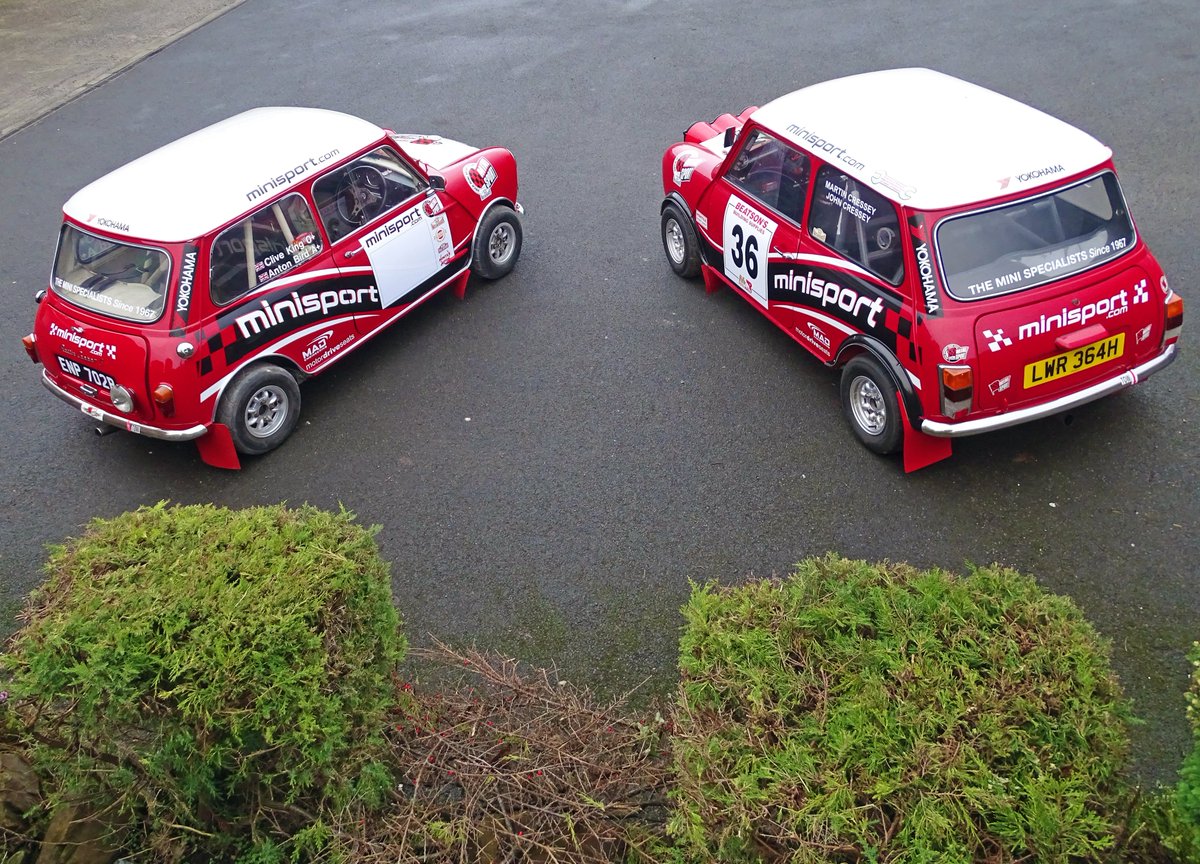 minisportltd's tweet photo. Clive King's revamped HRCR #MiniSportCup Championship winning Mini along with John Cressey's Open Class Champion Mini!
Winning with Mini Sport Ltd! ๐
What a pair! ๐คฉ๐
#Mini #MiniSport #MiniSpecialist #UKMinis #ClassicMini #ClassicCar #Mini60 #Rallying #RallyMini #HRCR https://t.co/KVKXkHXepT