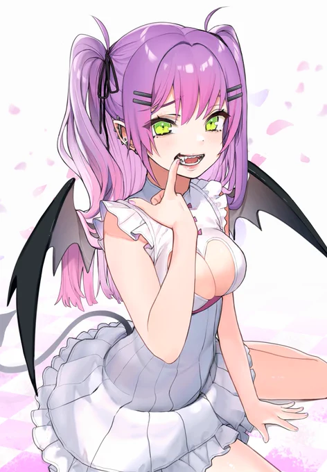 八重歯を見せてくれるトワちゃん?
#TOWART 
