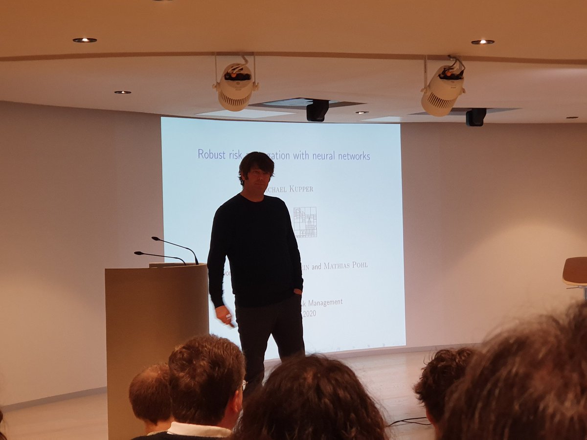 First talk by Michael Kupper (Univ. of Konstanz): Robust risk aggregation with neural networks
#LaboSAF <a href="/ISFA_Lyon1/">ISFA</a> <a href="/natixis/">NatixisCommitments</a> <a href="/LouisBachelier/">Institut Louis Bachelier</a>