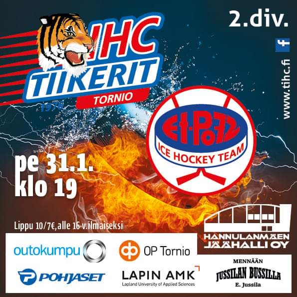Tihc1976's tweet photo. Tämä matsi täytyy nähdä. Kiekko tipahtaa jäähän klo.19:00, tule sinäkin kannustamaan #tiikeriperhe #jokivarrenderby https://t.co/9nrgh0c8Rg