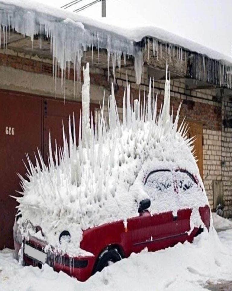Basecampgroup's tweet photo. #Novelty helmet covers are taking over. Even #ski resort cars are getting in on the act. 

#punk https://t.co/qvilZsMRUY
