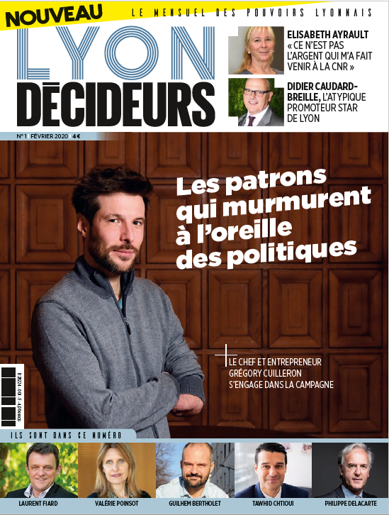En kiosque depuis ce matin ! A lire dans ce tout premier numéro de <a href="/LyonDecideurs/">Lyon Décideurs</a> : dossier sur les patrons qui se lancent en politique ; portrait de l’atypique promoteur immobilier Didier Caudard-Breille  ; interview d'Elisabeth Ayrault de <a href="/CNR_Officiel/">CNR</a> ; nos indiscrets...
