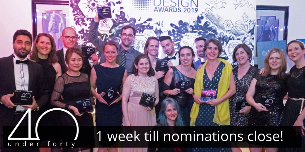 One more week until 40u40 nominations close! Nominate someone talented here now: buff.ly/2RUT86M