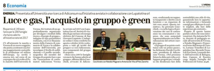 Una bella occasione per raccontare il nostro modello #partecipativo, che da ormai molti anni consente ai nostri #Soci di vivere l'energia (pulita e certificata <a href="/EKOenergy_/">EKOenergy ecolabel</a>) come una scelta su cui si può fare la differenza🍃

🎙Grazie a L'Arena.it per il racconto.