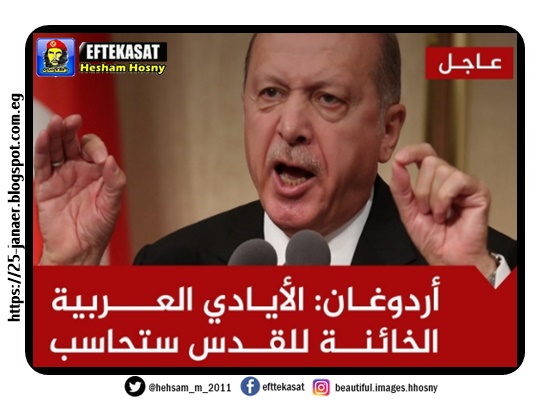 أردوغان: لن نترك القضية الفلسطينية وستُحاسب الأيادي العربية الخائنة التي صفقت لخطة #ترمب