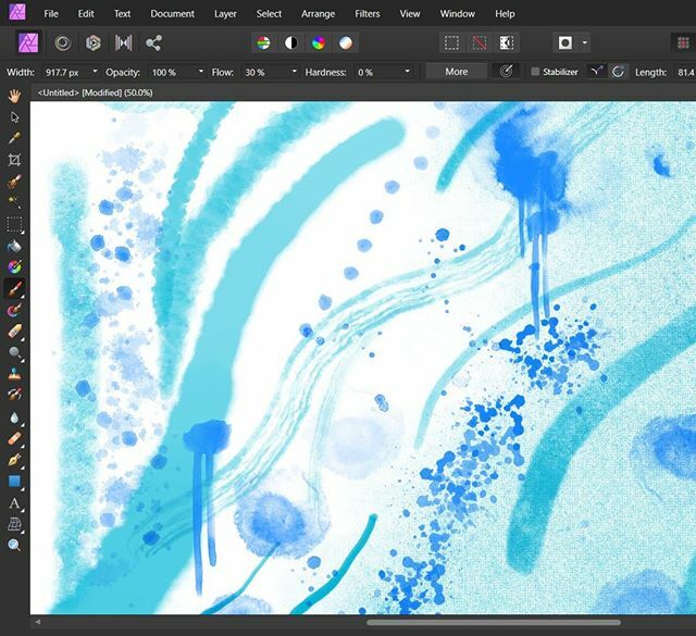 colourtangle's tweet photo. Is anyone else obsessed with digital brushes? I treated myself to a new set of digital watercolour brushes for Affinity and had a quick play with them today. I can't wait to do some artworks with them.⠀
#digitalbrushes #affinity #affinityphoto #affin… https://t.co/VEAsN7YQVg https://t.co/85rZnBG7R5